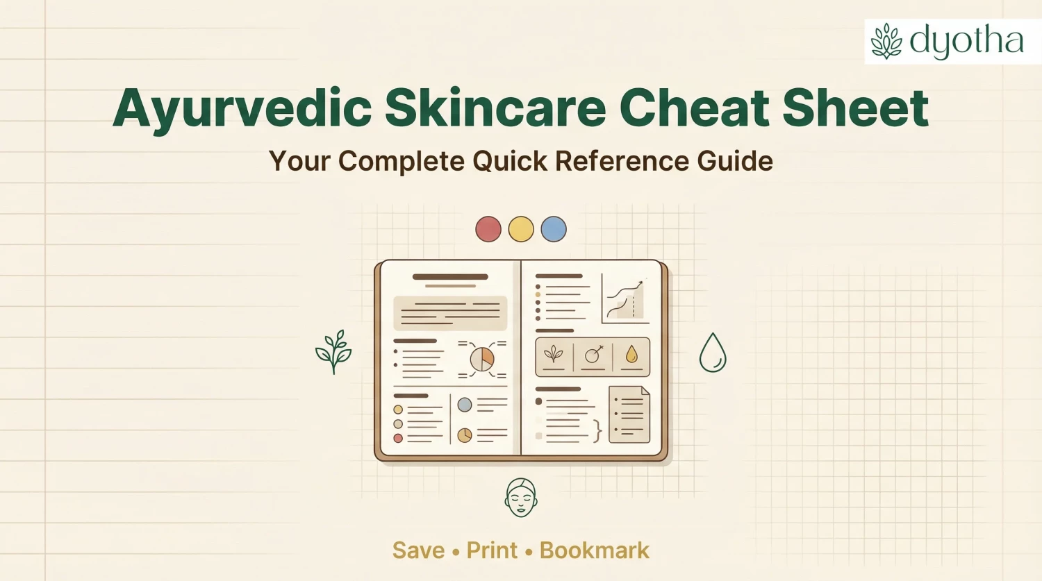 Ayurvedic Skincare Cheat Sheet - Quick Reference Guide